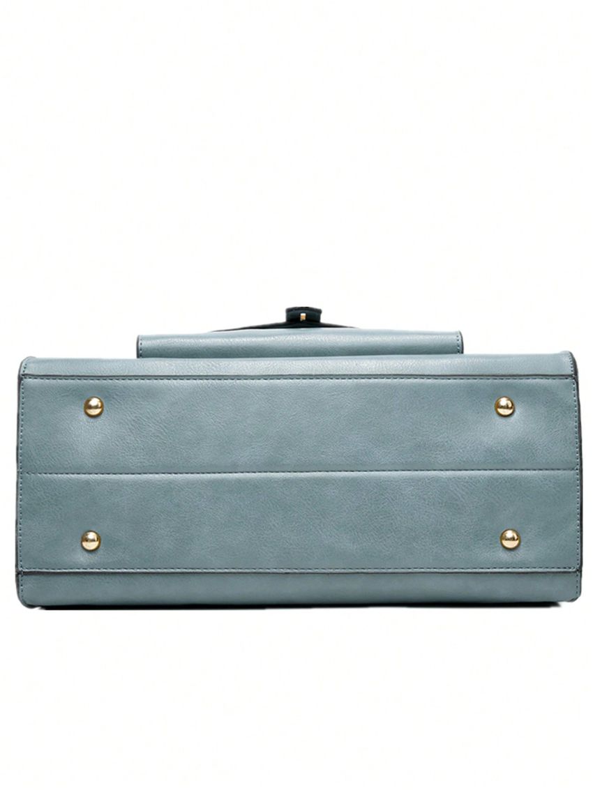 2pcs Bag Set Square Bag PU Flap, Mothers Day Gift For Mom