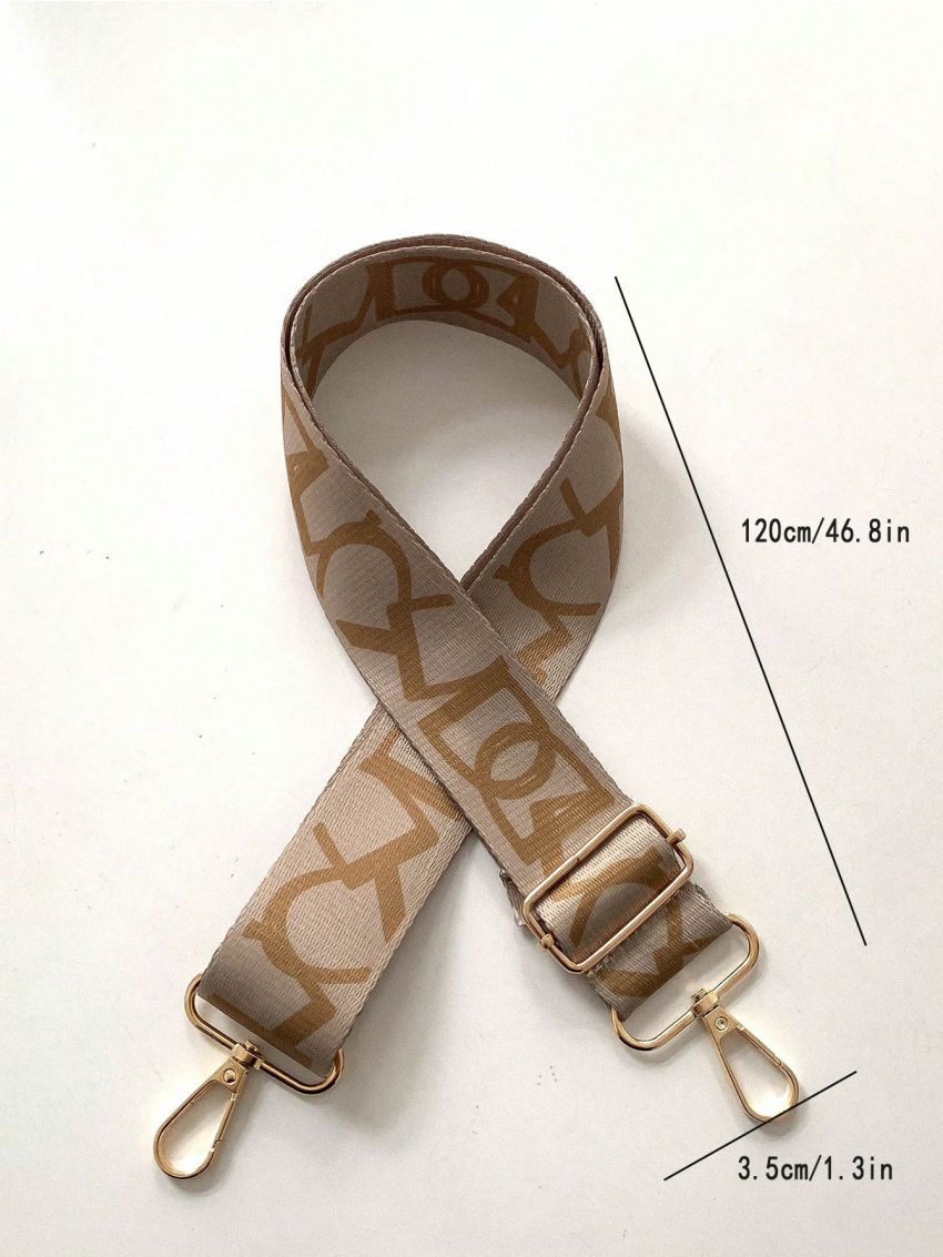 Letter Pattern Bag Strap Adjustable