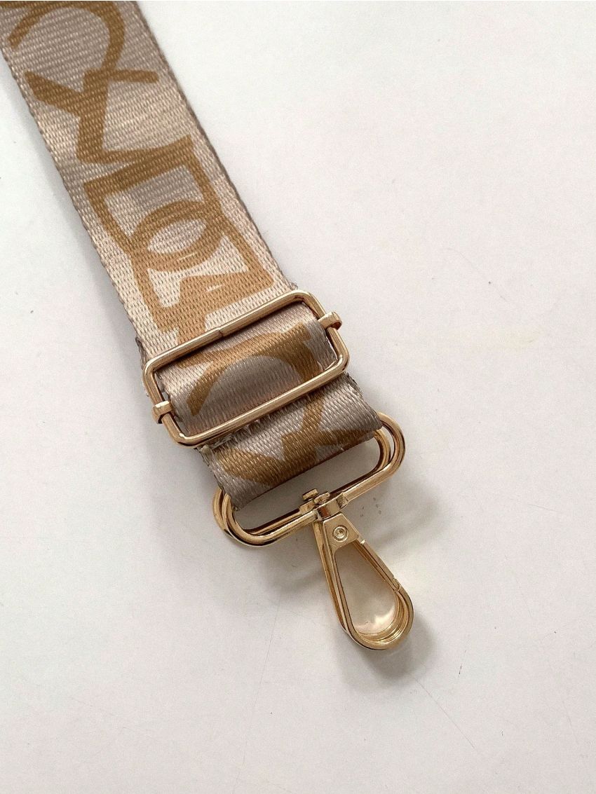 Letter Pattern Bag Strap Adjustable
