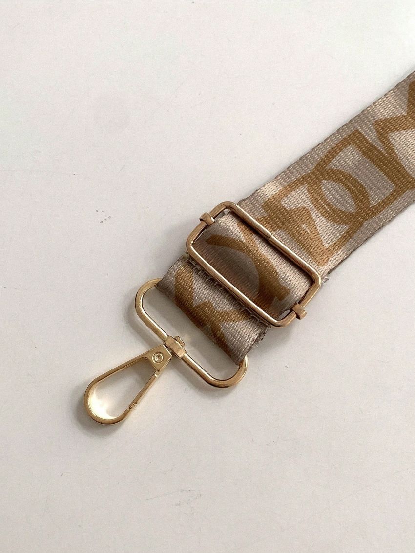 Letter Pattern Bag Strap Adjustable