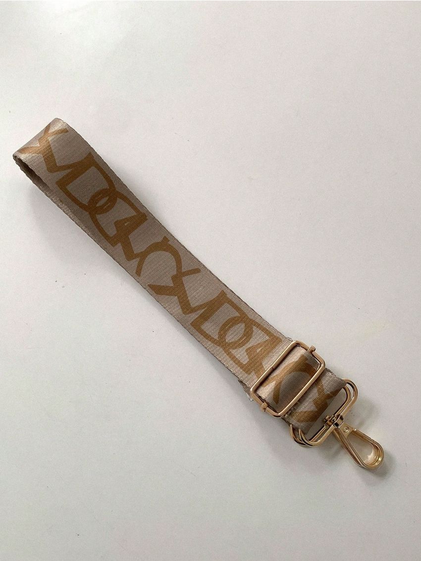 Letter Pattern Bag Strap Adjustable