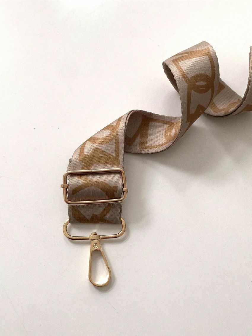 Letter Pattern Bag Strap Adjustable