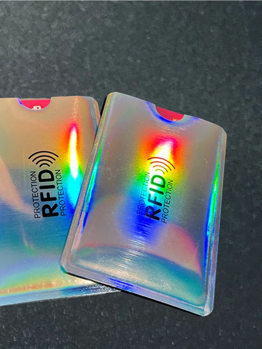 10pcs Aluminium Smart Anti Theft Bank Sleeve Wallet Anti Rfid Blocking Protect Case Card Holder