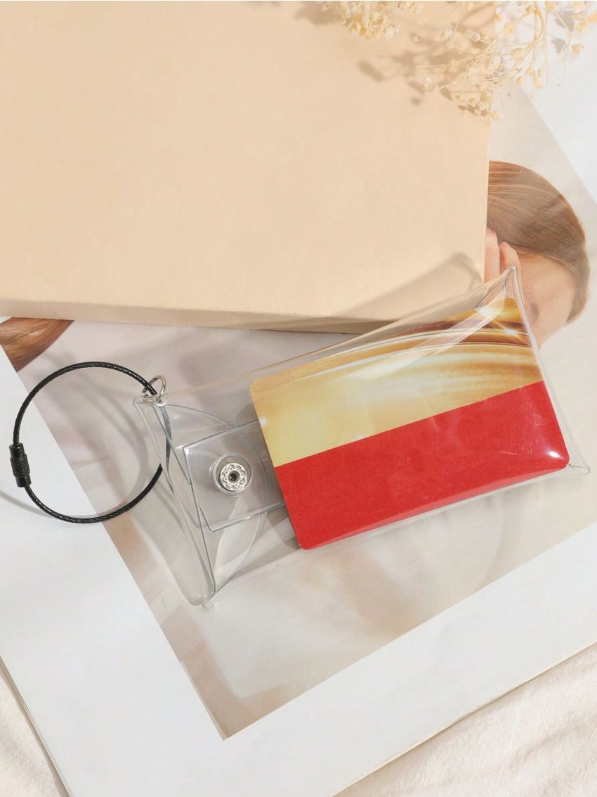 Clear Classic Card Holder Minimalist PVC For Daily