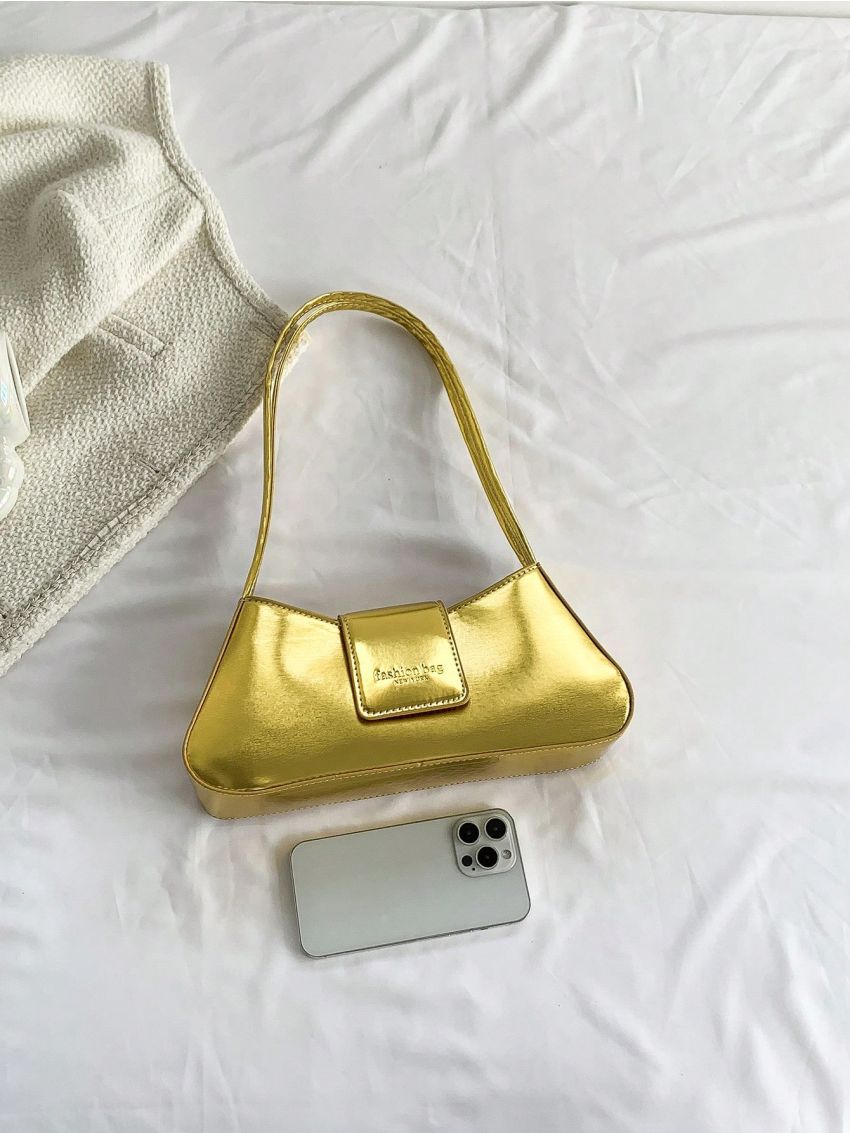 Letter Graphic Baguette Bag Medium Funky