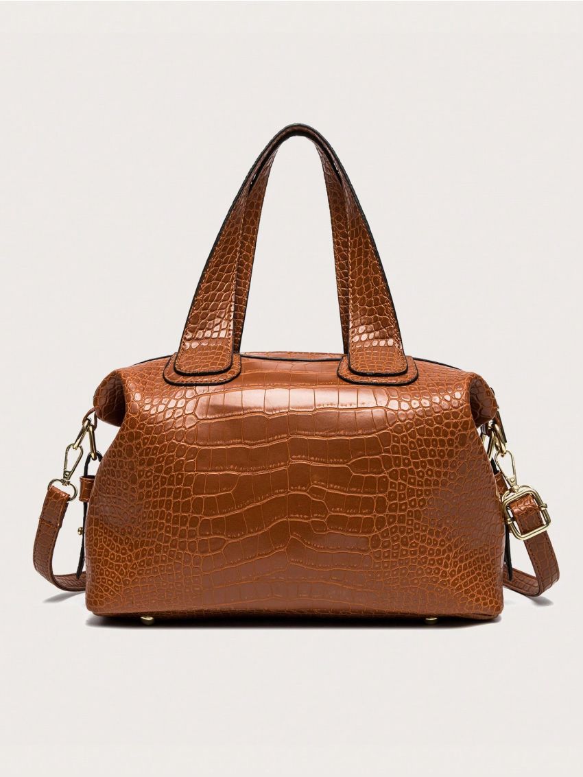 3pcs Bag Set Tote Bag Square Bag Purse Solid Color, Best Work Bag For Women