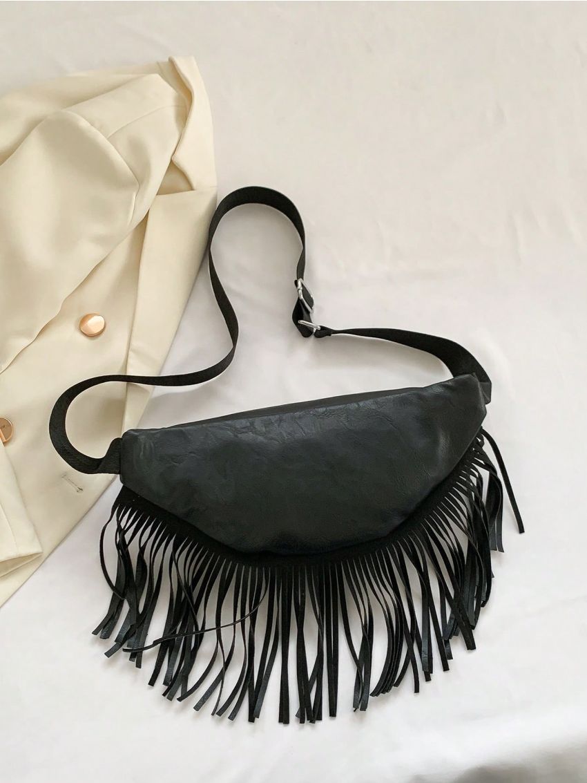 Fringe Decor Fanny Pack Zip Front
