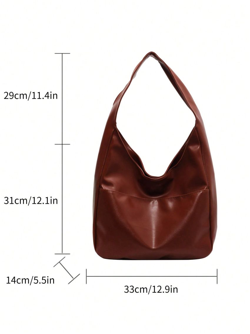 Brown Hobo Bag Minimalist For Work
