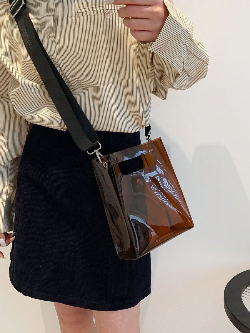 Mini Square Bag Clear PVC