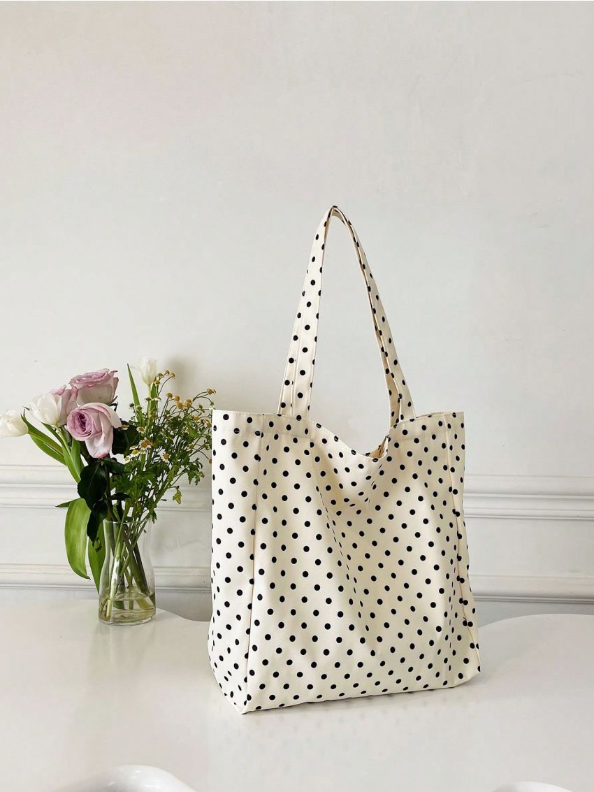 Medium Shopper Bag Polka Dot Pattern