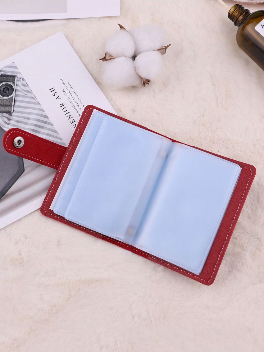 Cartoon Pineapple Decor Multiple Card Slots With Snap Button