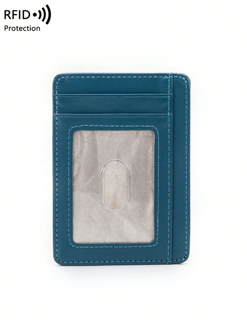 Slim Classic Card Holder Burgundy Minimalist RFID For Daily