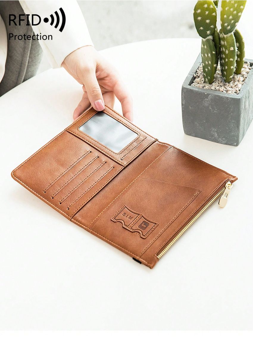 Plane & Letter Graphic Passport Case