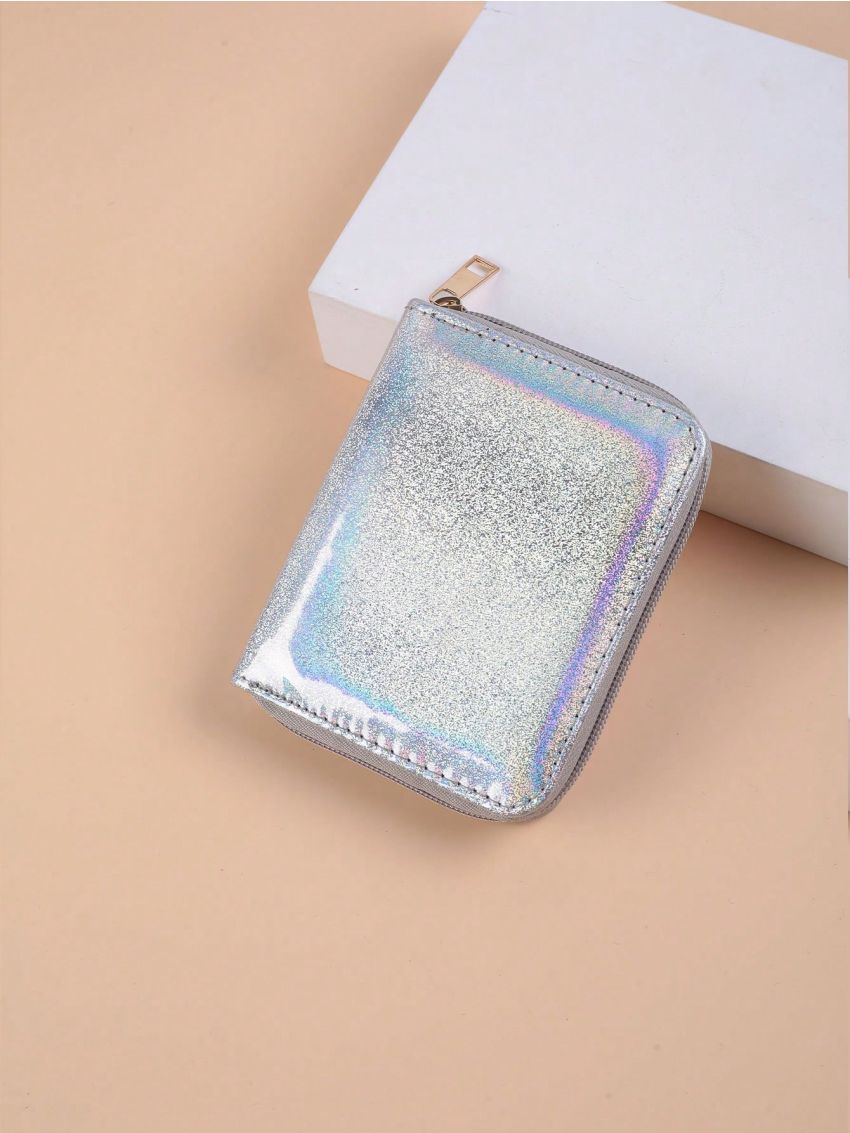 Ladies Fashion Holographic Contracted Card Holder