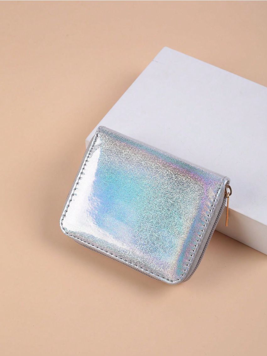 Ladies Fashion Holographic Contracted Card Holder