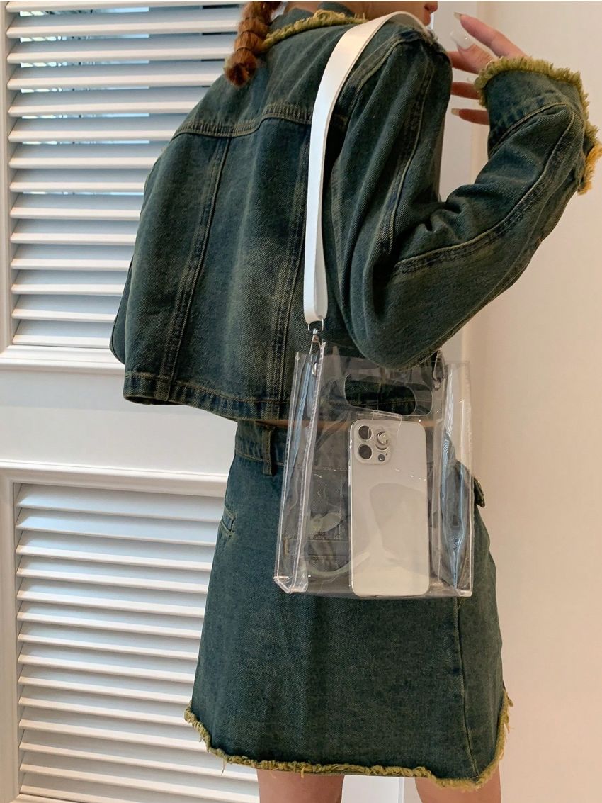 Mini Satchel Bag Clear Design Fashion Style