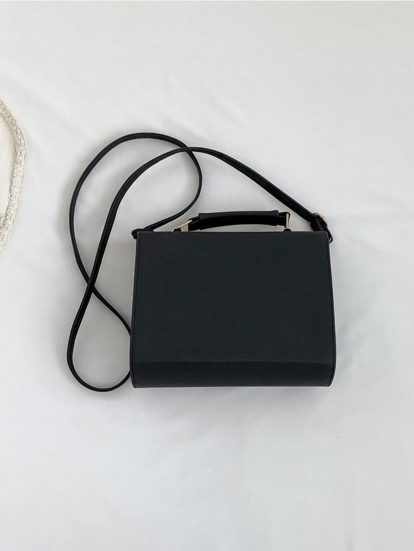 Small Square Bag Bow Decor Top Handle