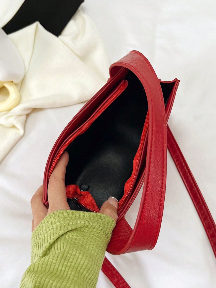 Small Square Bag Letter Detail Top Handle