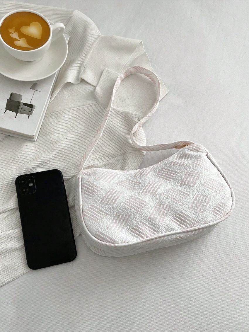 Polyester Hobo Bag Zipper Geometric Pattern