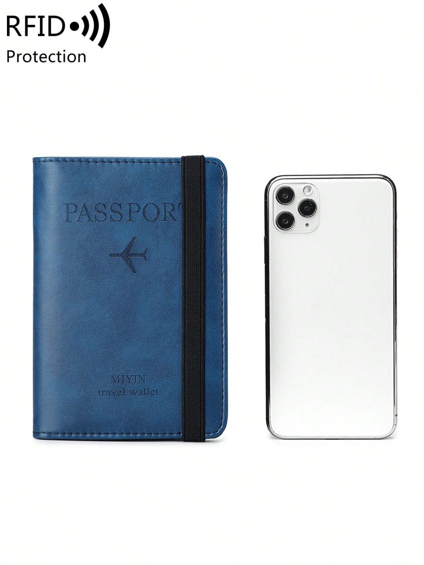 Letter Graphic Passport Case