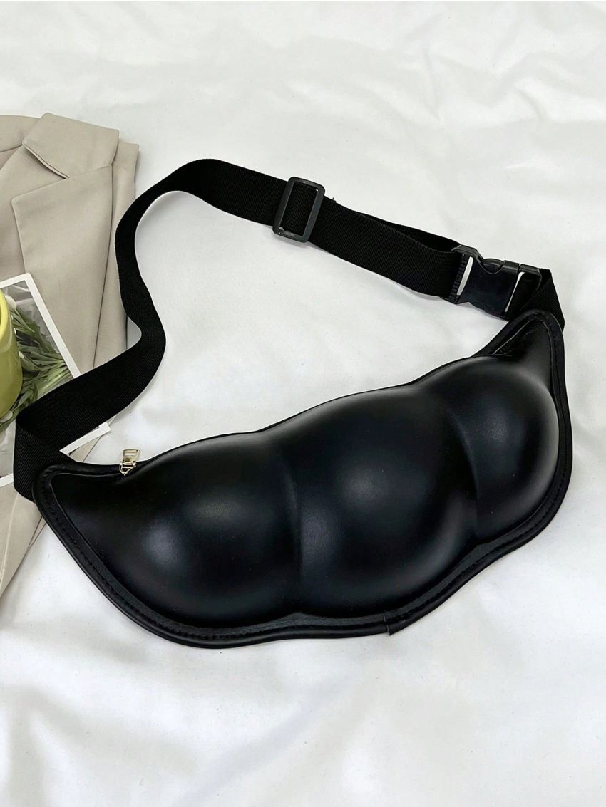 Pea Design Novelty Bag Black Adjustable Strap