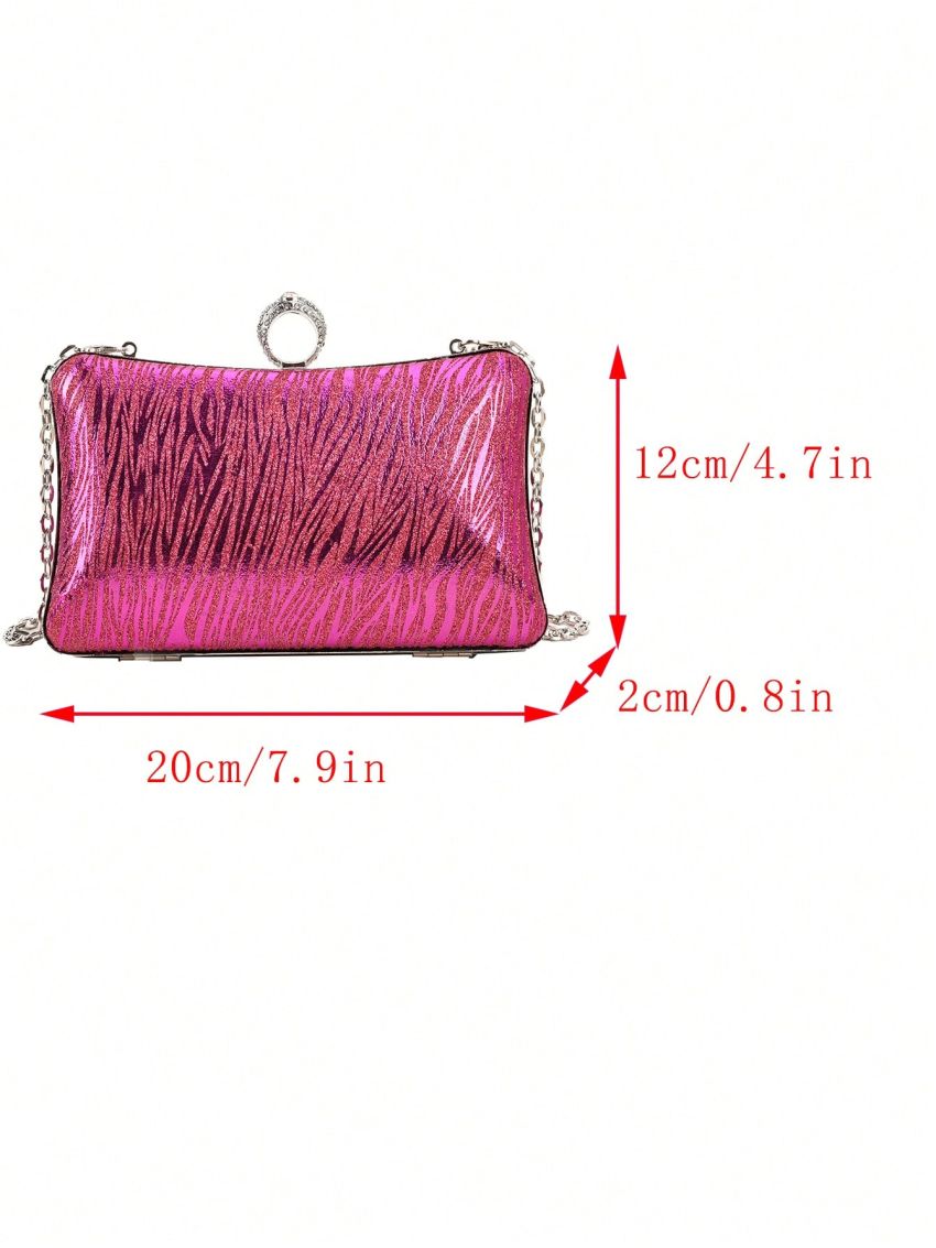 Glitter Box Bag Mini Clip Top Glamorous For Party
