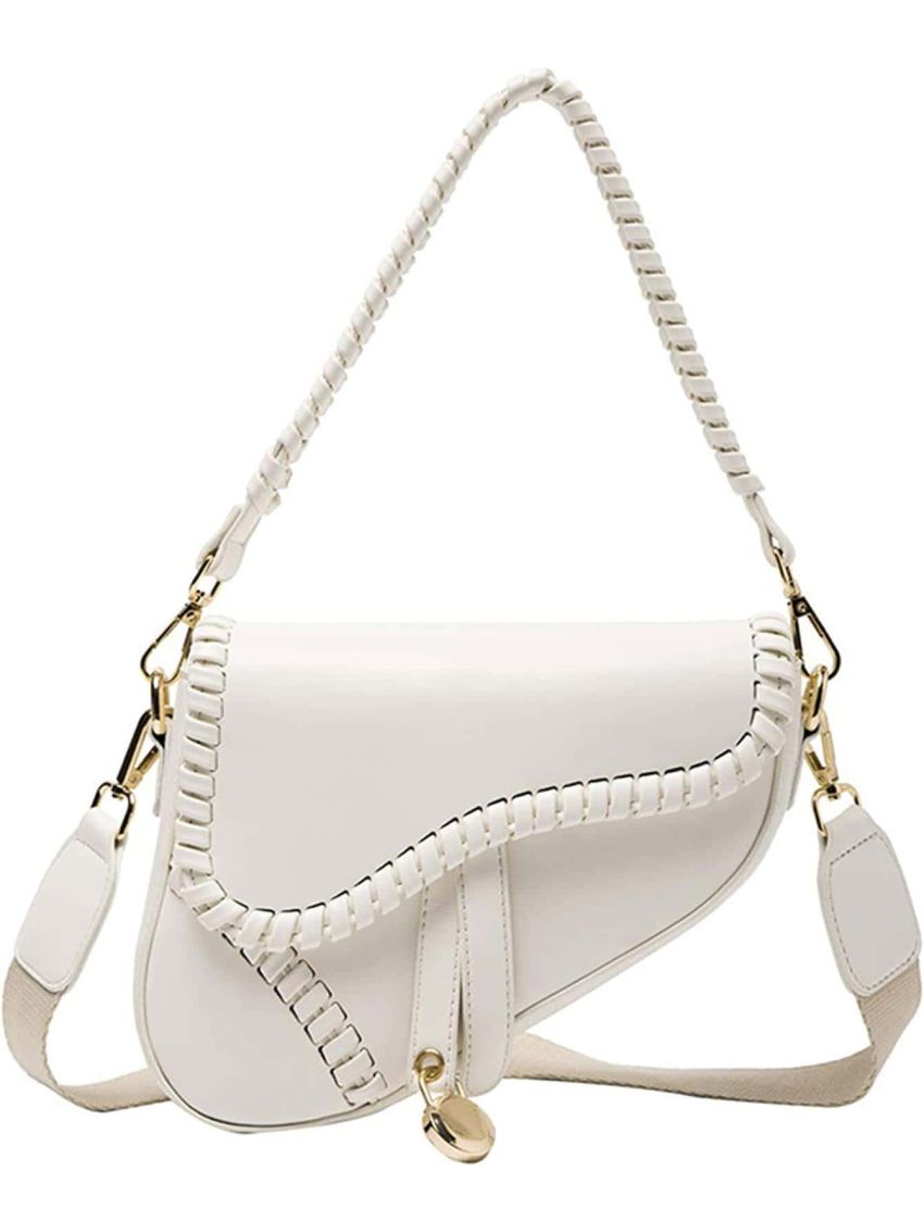 Women Saddle Shoulder Bag Clutch Purse Small Crossbody Bag Satchel Bags Handbag PU Leather