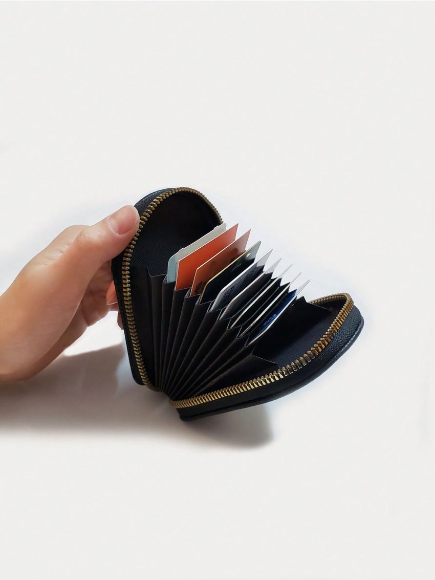 Cartoon Penguin Shaped Card Holder Zipper Around