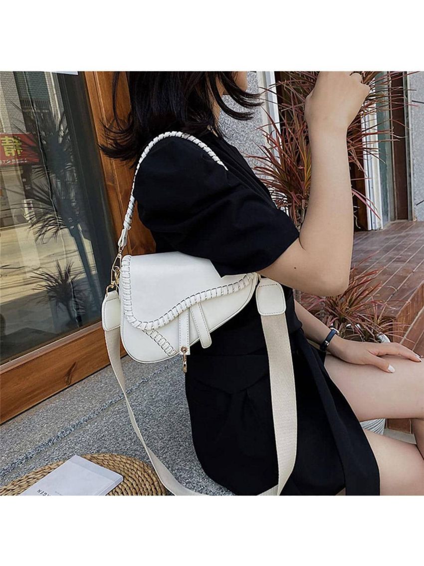 Women Saddle Shoulder Bag Clutch Purse Small Crossbody Bag Satchel Bags Handbag PU Leather