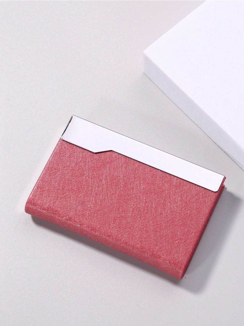 Embossed Detail Card Holder Stainless Steel