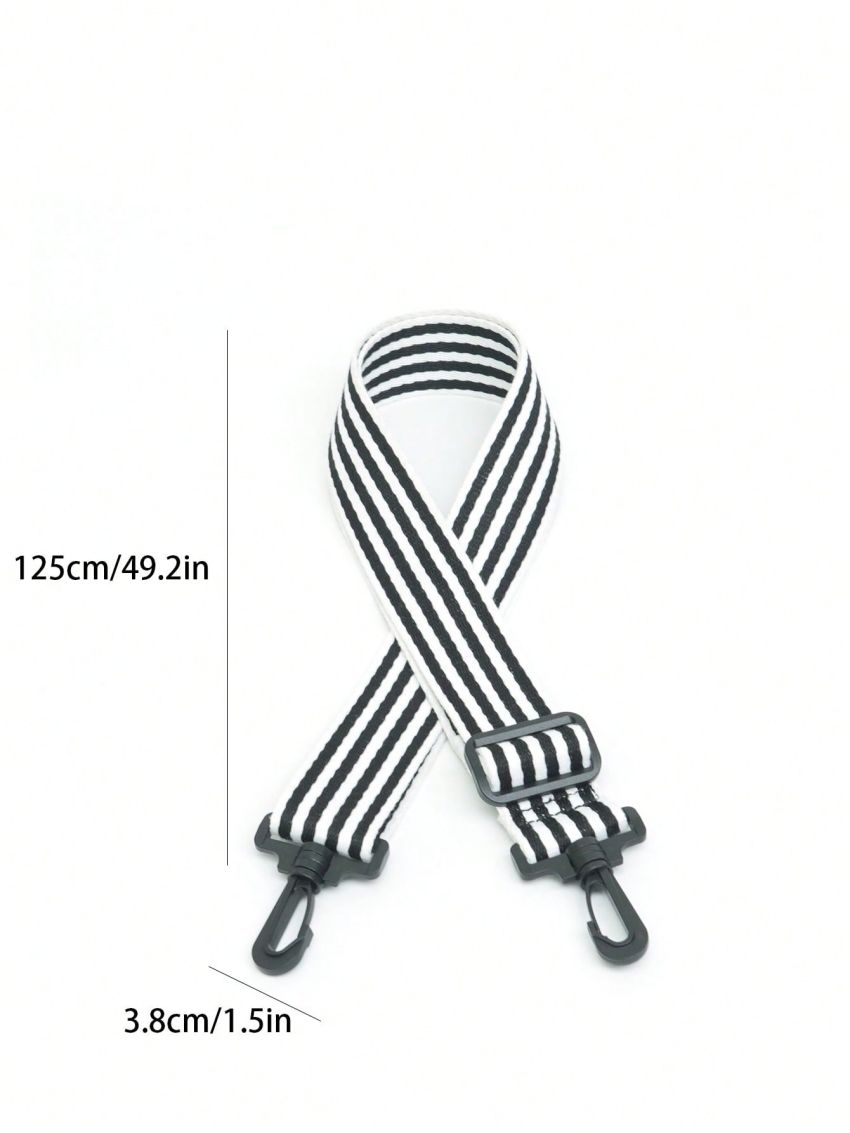 Colorblock Bag Strap Striped Pattern Adjustable