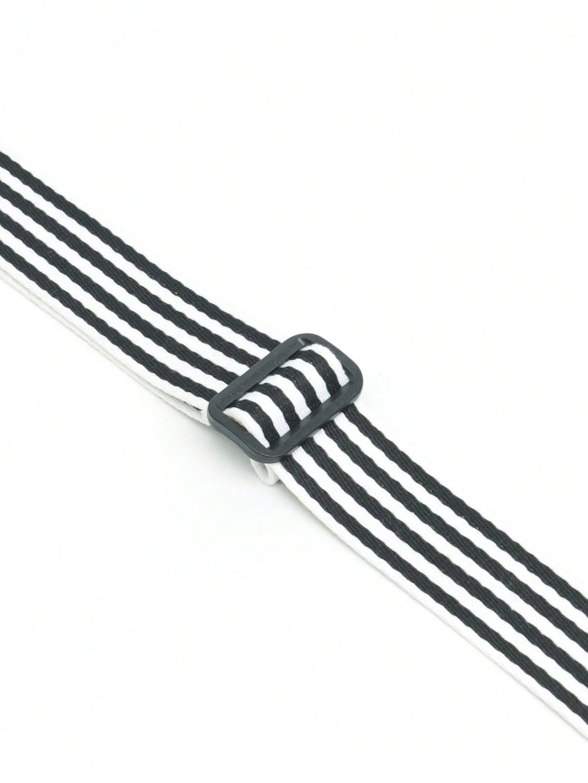 Colorblock Bag Strap Striped Pattern Adjustable