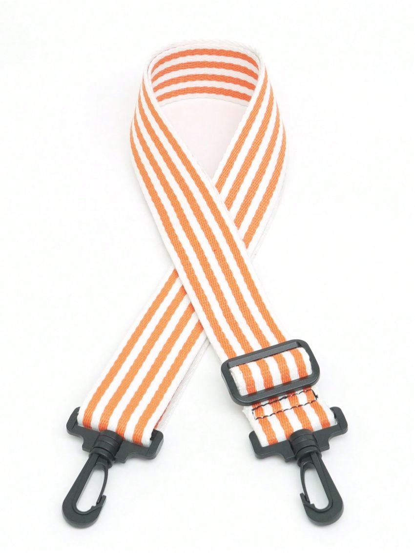 Colorblock Bag Strap Striped Pattern Adjustable
