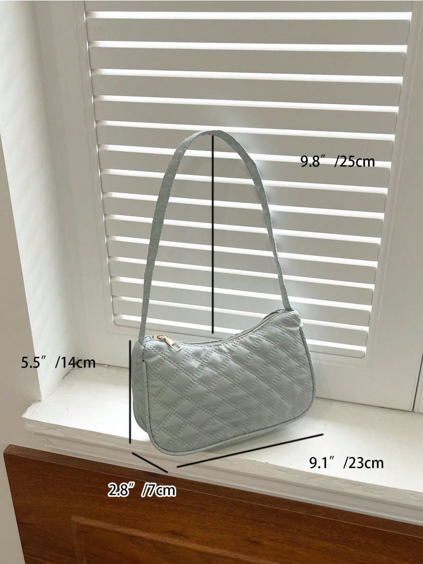 Small Hobo Bag Quilted Pattern Minimalist