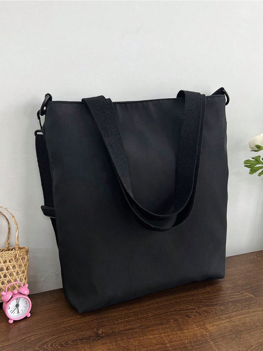 Letter Patch Decor Square Bag Cartoon Bear Decor