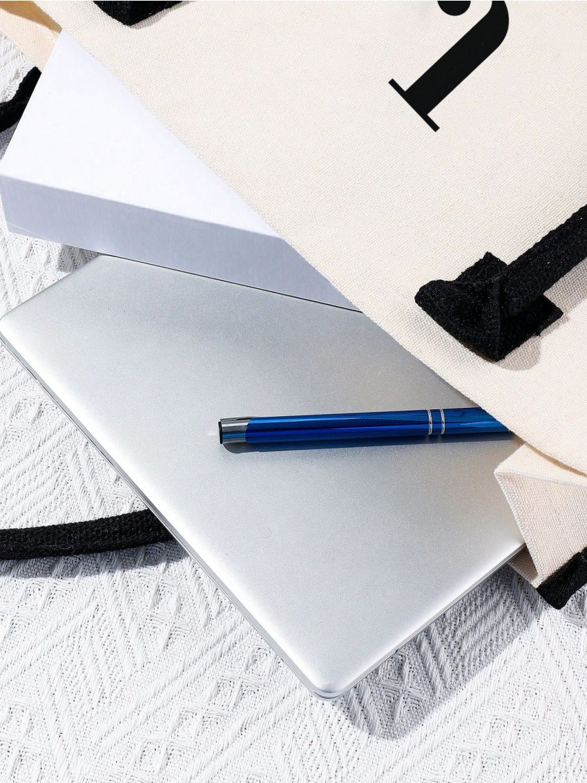 Letter Graphic Shoulder Tote Bag Large Capacity