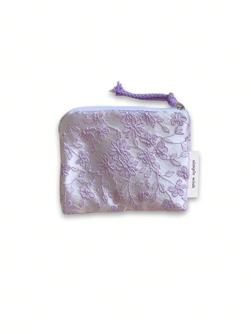 Mini Floral Organizer Bag For Women Bag Small Fabric Cosmetic Make Up Bag Little Purse Coin