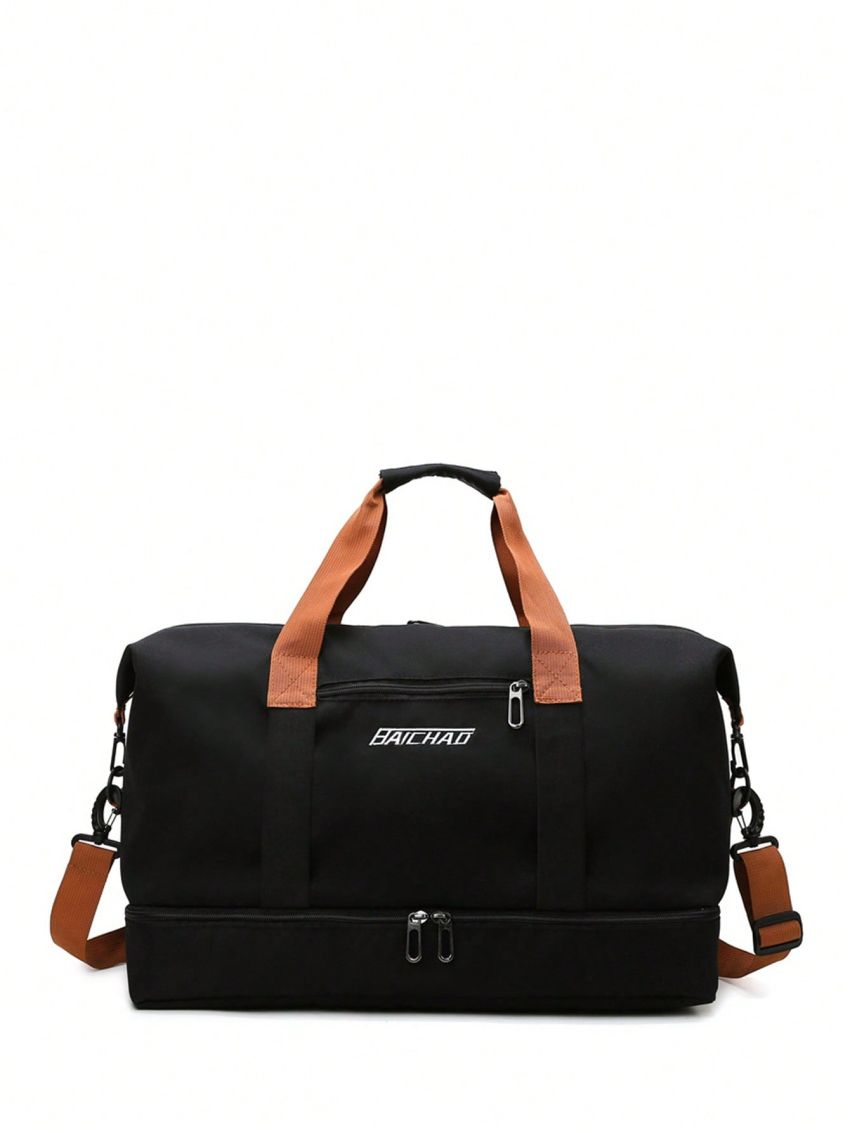 Fashion Travel Bag For Women Large Capacity Men's Sports Bag Waterproof Weekend Voyage Female Messenger Bag Dry And Wet