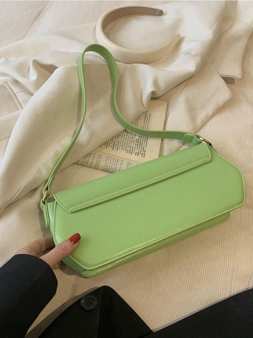 Medium Novelty Bag Green Paper Clip Decor