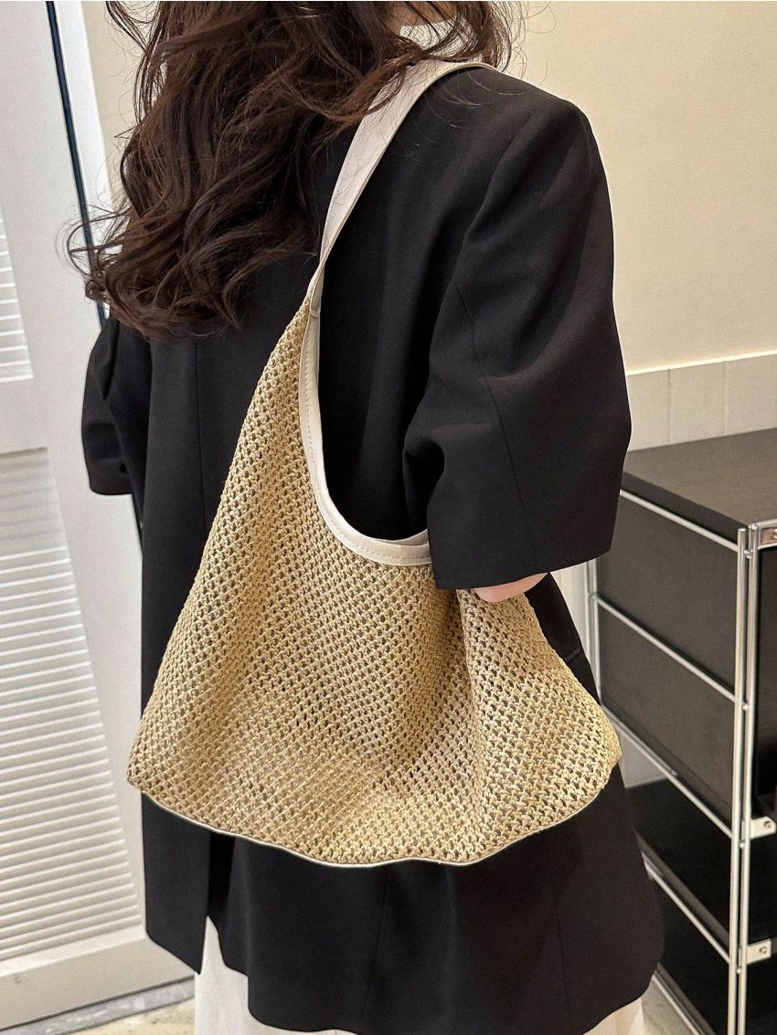 Paper Straw Bag Vacation Hollow Out