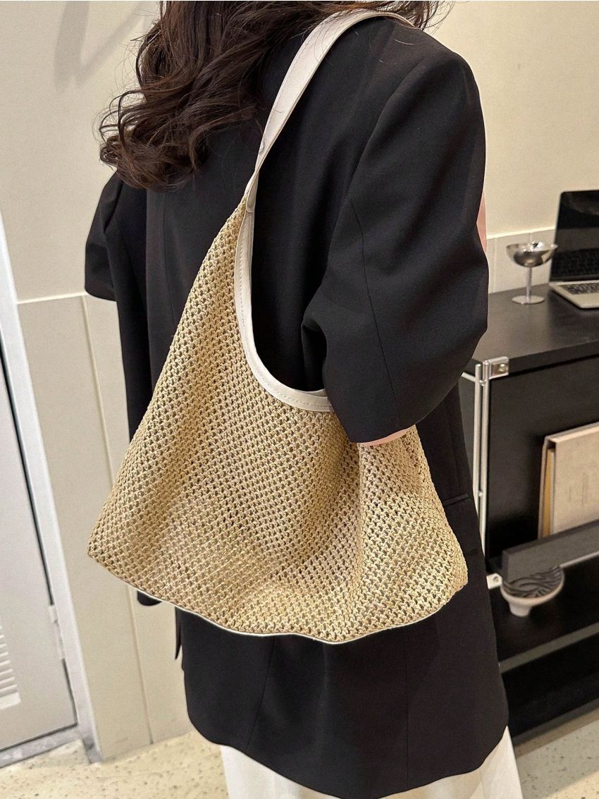 Paper Straw Bag Vacation Hollow Out