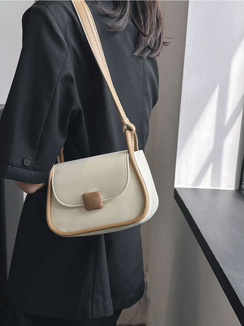 Mini Saddle Bag Fashionable Magnet Flap PU