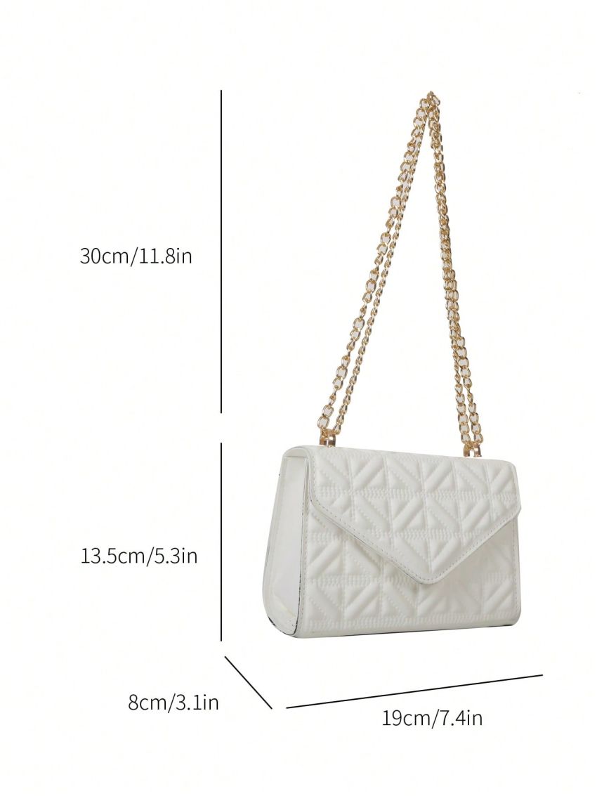 Mini Square Bag Quilted Neon Orange PU Funky