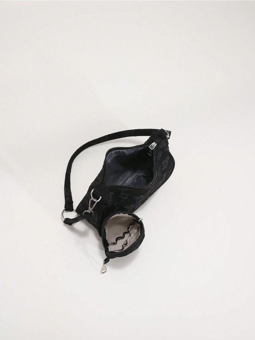 Small Shoulder Bag Solid Color With Coin Purse