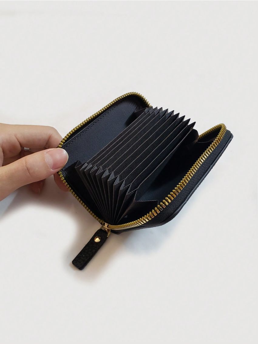 Wallet For Men Women Credit Card Holder Zipper Pocket