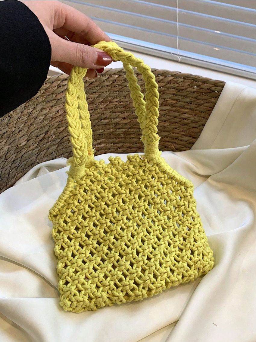 Mini Crochet Bag Hollow Out Design Vacation