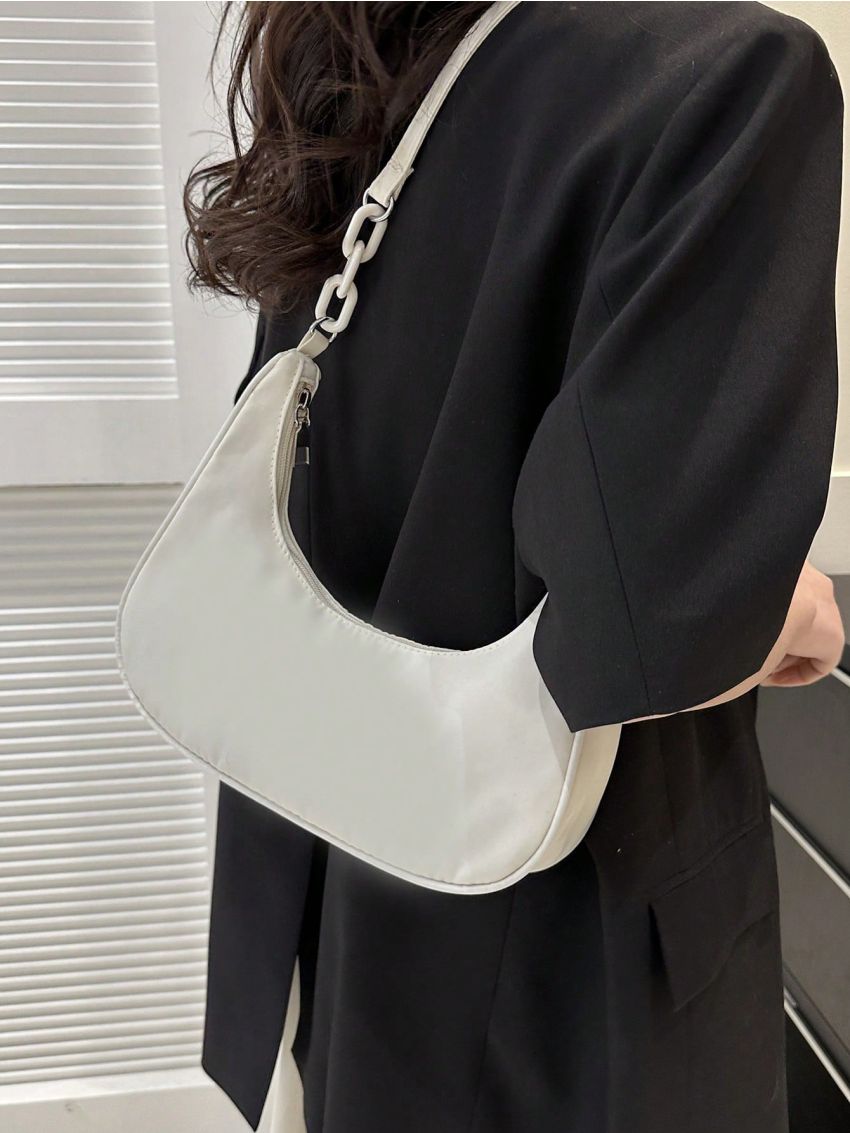 Medium Hobo Bag Minimalist With Zipper