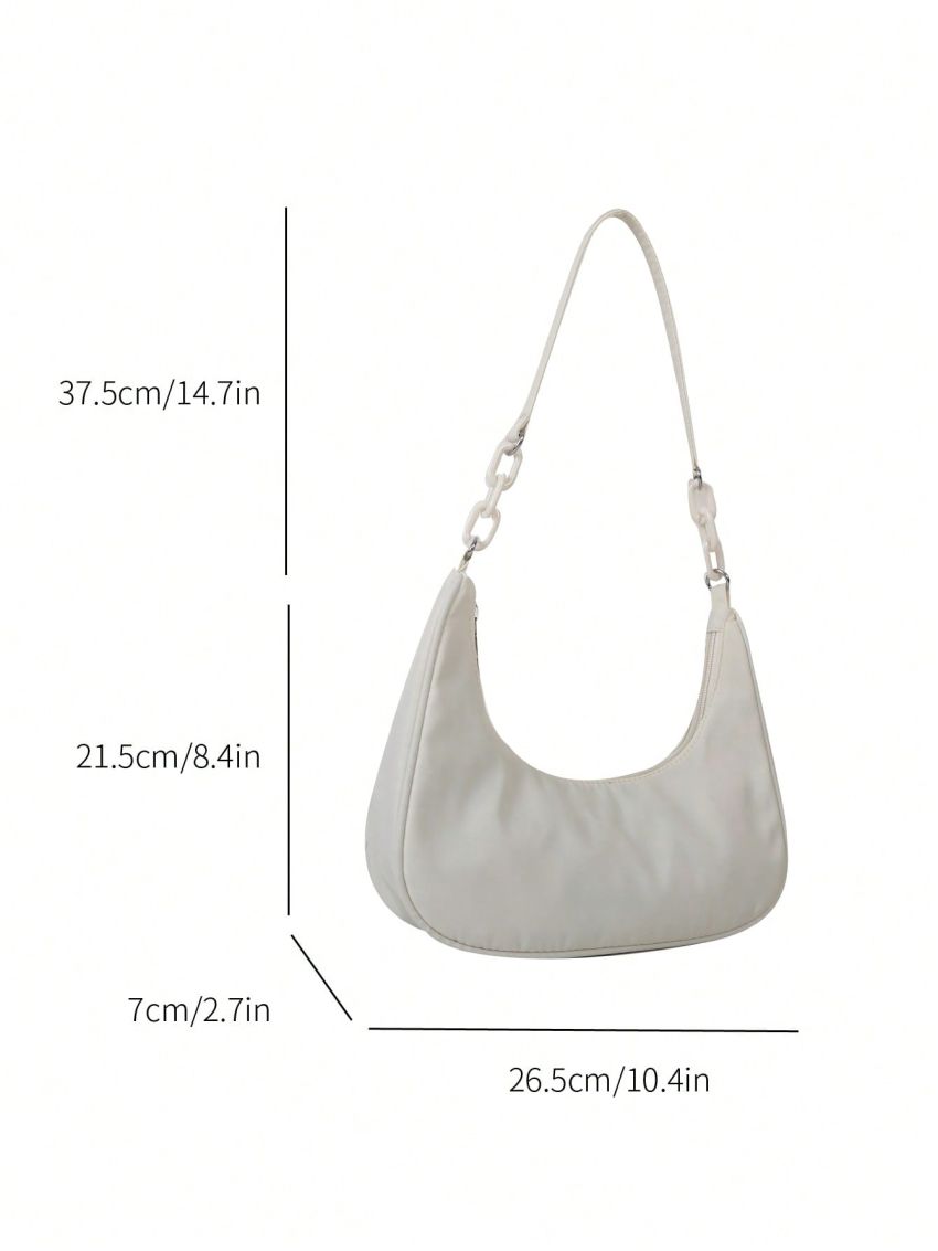 Medium Hobo Bag Minimalist With Zipper