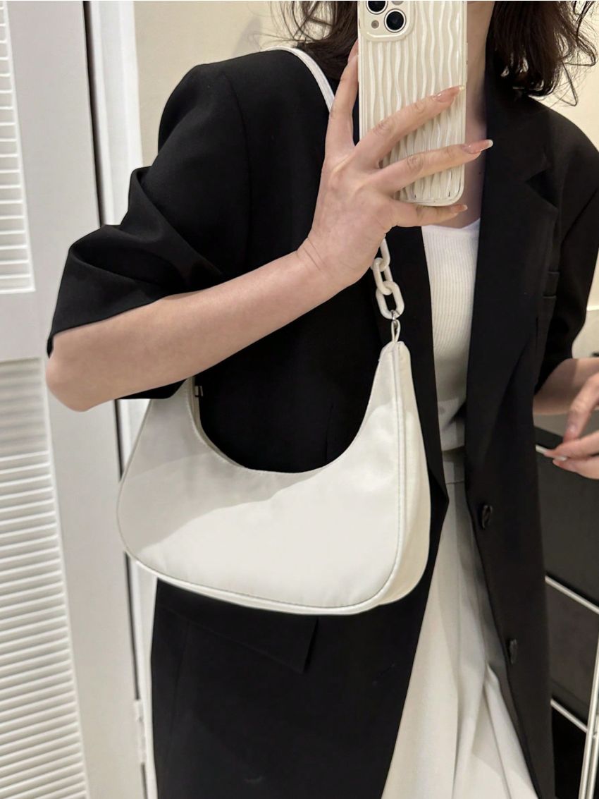 Medium Hobo Bag Minimalist With Zipper