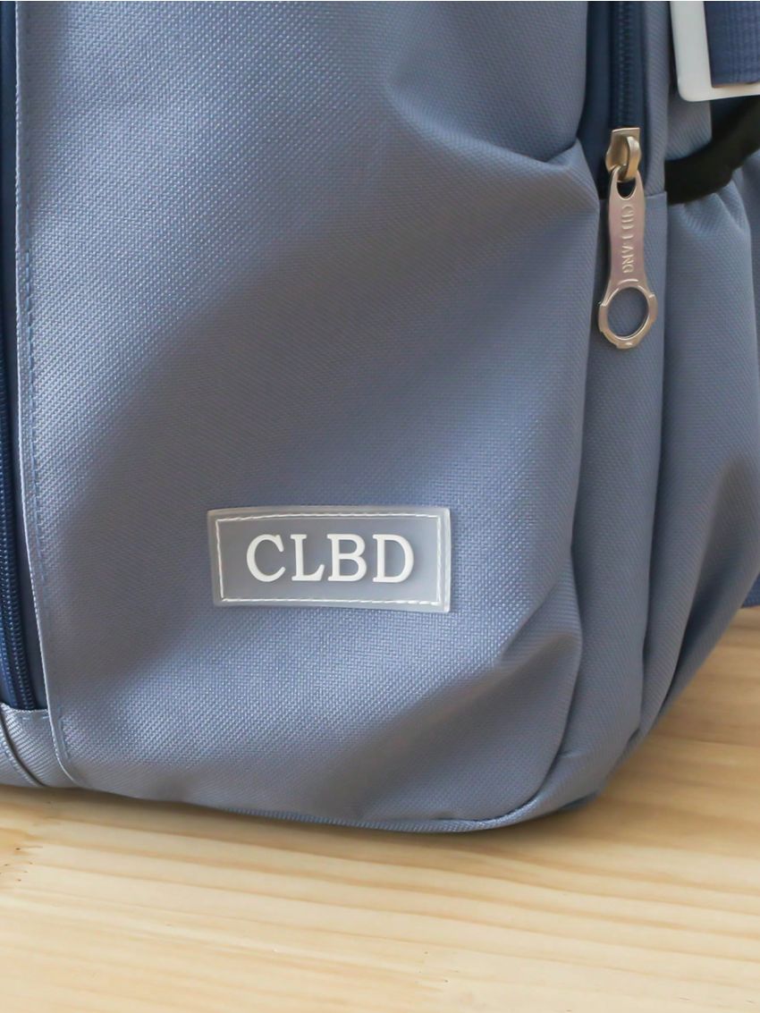 5pcs Bag Set Classic Backpack Shoulder Crossbody Clutch Bag Pencil Case Letter Patch Decor Nylon